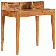 VidaXL Bureau avec tiroirs Bois massif 88 x 50 x 90 cm Modèle Atlas Logic Pro - 244959
