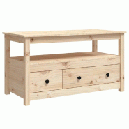 VidaXL Table basse 102x49x55 cm Bois massif de pin Modèle Outdoor Eclipse Prime - 820931XL