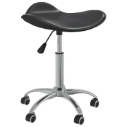 Vidaxl tabouret de salon et spa noir similicuir 323684