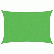 VidaXL Voile d'ombrage 160 g/m² Vert clair 3x4 m PEHD Modèle Jardin Theta - vert 311292
