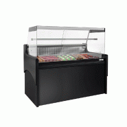 Vitrine comptoir réfrigérée droite EVERT 1580 mm - 1 étagère