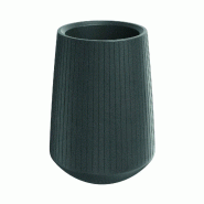 WellHome - Pot de fleurs en polyéthylène rotomoulé 9L Ø40x53cm en coloris Graphite - Coro Bowl HIGH - gris plastique WH17352 WellHome - Pot de fleurs en polyéthylène rotomoulé 9L Ø40x53cm en coloris Graphite - Coro Bowl HIGH - gris plastique WH17352