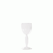 Zafferano Dorici Lot De 4 Verres À Vin Blanc En Verre Borosilicaté Soufflé À La Main Avec Pied Creux Et Design Élégant Et Contemporain Transpare