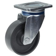 Roulette pivotante de 150 mm avec roue en fonte grise Roulette pivotante de 150 mm avec roue en fonte grise