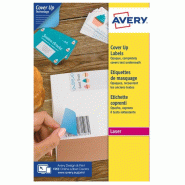 AVERY 1200 étiquettes de masquage, format 45,7 x 21,2 mm (25 feuilles A4 / cdt) - L4614-25