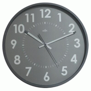 CEP Horloge murale, sur pile, diam. 30 cm, coloris gris - 3661474112452