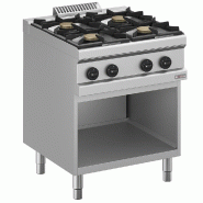 Diamond - Fourneau gaz 4 feux, sur armoire ouverte - réf. WR-G4BA-A1 - gris AKS-WR-G4BA-A1