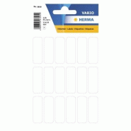HERMA 126 étiquettes blanches multi-usage, format 12 x 34 mm (7 feuilles 9x16 / cdt) - 3650