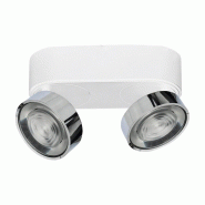 Hole Applique Et Plafonnier Led 13W 3000K Cri90 Blanc/Chrome - Plafonnier Et Applique En Aluminium Moulé Sous Pression - Rossini Illuminazione - arge