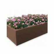 Jardinière sans fond COSMOPOLITAN Carré - 150x150 cm - acier galvanisé - grande contenance Jardinière sans fond COSMOPOLITAN Carré - 150x150 cm - acier galvanisé - grande contenance