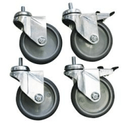 L2G Roue pivotantes pour cuve 10 cm x 4 L2G - 38378 - inox 38378