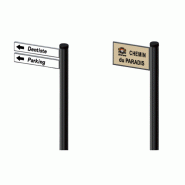 Signalétique drapeau WP Signalisation - Kit complet avec mât et plaque de rue personnalisable Signalétique drapeau WP Signalisation - Kit complet avec mât et plaque de rue personnalisable