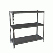 SimonRack Rayonnage métallique, 1000x1100x300 mm, 3 niveaux, tablette métallique, 200 kg au point de flexion, Antracite - Simonclick - métal 842543