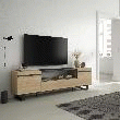 SKRAUT HOME - MEUBLE TV, BANC TéLé, 200X35X57CM, POUR LES TV JUSQU
