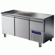 Table réfrigérée inox 2 portes gn 1/1 avec tiroir température -2/+8°c - PBNA0202