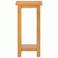 VidaXL Table d'appoint 27x24x55 cm Bois de chêne massif Modèle Zenith Plus - 289185