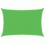 Voile d'ombrage 160 g/m² Vert clair 5x6 m PEHD Modèle Outdoor Boreal Plus - 311301
