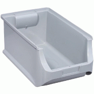 Allit Bac à bec ProfiPlus Box 4, en PP, gris - gris plastique 141435 Allit Bac à bec ProfiPlus Box 4, en PP, gris - gris plastique 141435