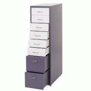 Décoshop26 - Caisson à tiroirs sur roulettes rangement bureau 8 tiroirs 110x28x41cm en acier gris foncé blanc-noir gris foncé 04_0004359 - blanc 3 Décoshop26 - Caisson à tiroirs sur roulettes rangement bureau 8 tiroirs 110x28x41cm en acier gris foncé blanc-noir gris foncé 04_0004359 - blanc 3