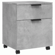 Décoshop26 - Caissons à tiroirs meuble de bureau sur roulettes mobile gris béton 45 x 38 x 54 cm gris DEC024564 - gris 3000254774723 Décoshop26 - Caissons à tiroirs meuble de bureau sur roulettes mobile gris béton 45 x 38 x 54 cm gris DEC024564 - gris 3000254774723