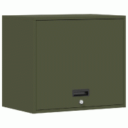 Helloshop26 - Armoire murale chic minimaliste garage rangement 60 x 40 x 53 cm en acier vert olive 02_0052844 - vert Bois massif 3000237618310