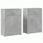 Helloshop26 - Buffet bahut commode armoire meuble de rangement organisateur cuisine salle de séjour salons lot de 2 60 x 30 x 84 cm 02_0036855 - 3000 Helloshop26 - Buffet bahut commode armoire meuble de rangement organisateur cuisine salle de séjour salons lot de 2 60 x 30 x 84 cm 02_0036855 - 3000