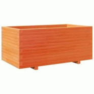 Helloshop26 - Jardinière bac lit surélevé plantes fleurs terrasse jardin cire 110 x 60 x 49,5 cm bois de pin massif marron 02_0038442 - 3000217673650
