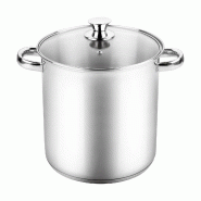 Hostelnovo del Valles Hostelnovo – Marmite inox 18/10 induction 24 x 24 cm 10,8 L - argenté Acier inoxydable 18/10 OA24