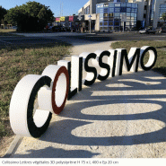 Lettres et logo végétales 3D en polystyrène - Vert, Lettres, Lichen scandinave pour l'intérieur uniquement