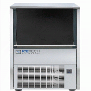 Machine à glaçons 42 kg 20 g cube vide. Stockage 12 kg. Carrosserie en acier inoxydable. Condensation à l'air ou à l'eau. ICETECH PS42 - 1708