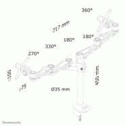Neomounts FPMA-D935DG Support d'écran à  fixer 10-27"
