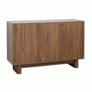 Oviala Business Oviala Buffet 3 portes 120 cm scandinave bois foncé - marron Bois massif 114009 Oviala Business Oviala Buffet 3 portes 120 cm scandinave bois foncé - marron Bois massif 114009