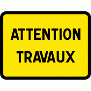 Panneau de signalisation temporaire KC122P - Attention travaux - Ultra-résistant - WPSignalisation Panneau de signalisation temporaire KC122P - Attention travaux - Ultra-résistant - WPSignalisation