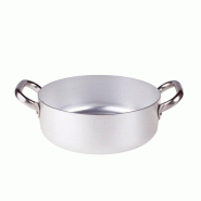 Pentole Agnelli casserole basse ø 24 aluminium 2 poignées inox - aluminium 8007441010737