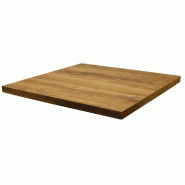 Plateau carré de table d'intérieur Tavola 60x60cm stratifié Rovère Slavona