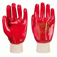 Portwest Gants PVC Poignet Tricot Rouge L - Taille 9 - 9 rouge A400RERL