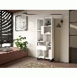 SKRAUT HOME - ÉTAGèRE BIBLIOTHèQUE, ÉTAGèRE DE RANGEMENT, 174X67X31CM, BLANC