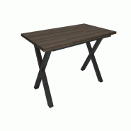 SKRAUT HOME Table à manger, 167x90x74 cm, Pour 8 personnes, Meubles de Salon, Chêne foncé - beige Bois manufacturé 534_6