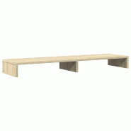 Support de moniteur table meuble bureau sonoma 100 x 27 x 10 cm bois d'ingénierie marron 02_0044975 - marron Bois massif 3000220425734