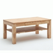 TABLE BASSE LUANDA 115 X 70 CM EN HÊTRE MASSIF HUILÉ ET CIRÉ 1 TIROIR