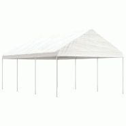 VidaXL Belvédère avec toit blanc 6,69x4,08x3,22 m polyéthylène Modèle Atlas Master Élite Plus - blanc 3155511