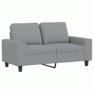 VidaXL Canapé à 2 places Gris clair 120 cm Tissu Modèle Flex Loft - 359383