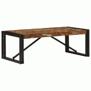 VidaXL Table basse multicolore 100x50x35cm bois de récupération massif Modèle Imperial Royale - 4016674