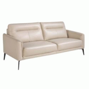AC ANGEL CERDA Angel Cerdá Canapé 3 places en cuir gris taupe 6138C 192 x 88 x 87 - gris fourrure 8435631021056 AC ANGEL CERDA Angel Cerdá Canapé 3 places en cuir gris taupe 6138C 192 x 88 x 87 - gris fourrure 8435631021056