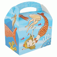 Boîte menu enfant carton Aquatique 17x16x10cm - par 300