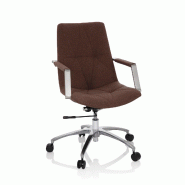 Chaise de bureau / Siège pivotant SARANTO PLUS Ii Tissu Marron hjh OFFICE - marron polyester 670983