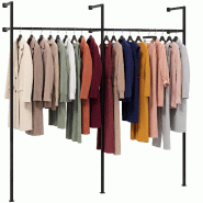 CLP Porte vêtements mural Merton Métal HBT: 220x295,5x35 cm 250 cm - métal 327780