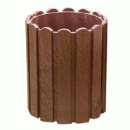 Corbeille Scori en plastique recyclé ronde 55L - Marron_0