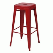 Décoshop26 - Tabouret de bar design industriel en métal empilable rouge 04_0005257 - 3000125332694 Décoshop26 - Tabouret de bar design industriel en métal empilable rouge 04_0005257 - 3000125332694