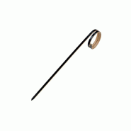 ECOLOMIQUE - 100 Pcs - Pique bambou noir "Joyo" rond H120mm - Bambou 209BBJOYO12